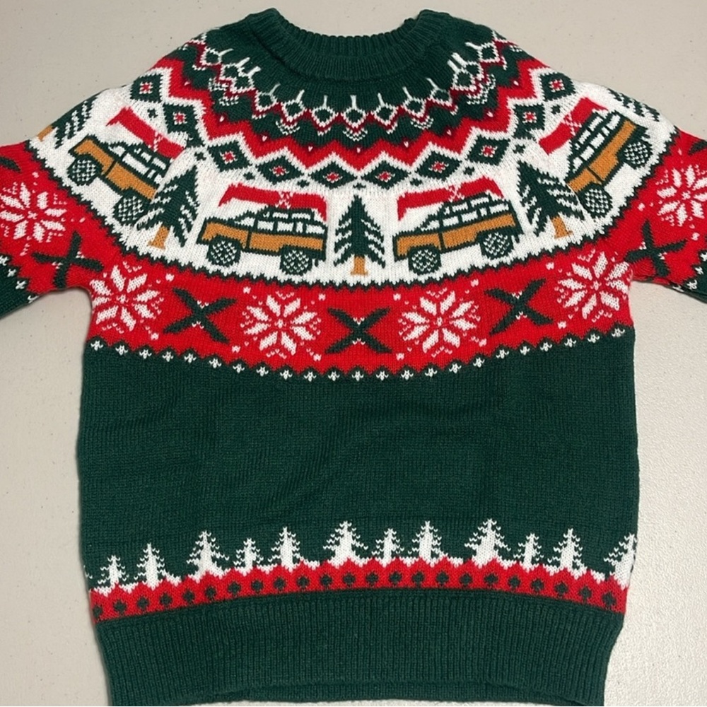 NEW Green Fair Isle Wagon Sweater - Griswold Christmas Sweater - Women’s Small